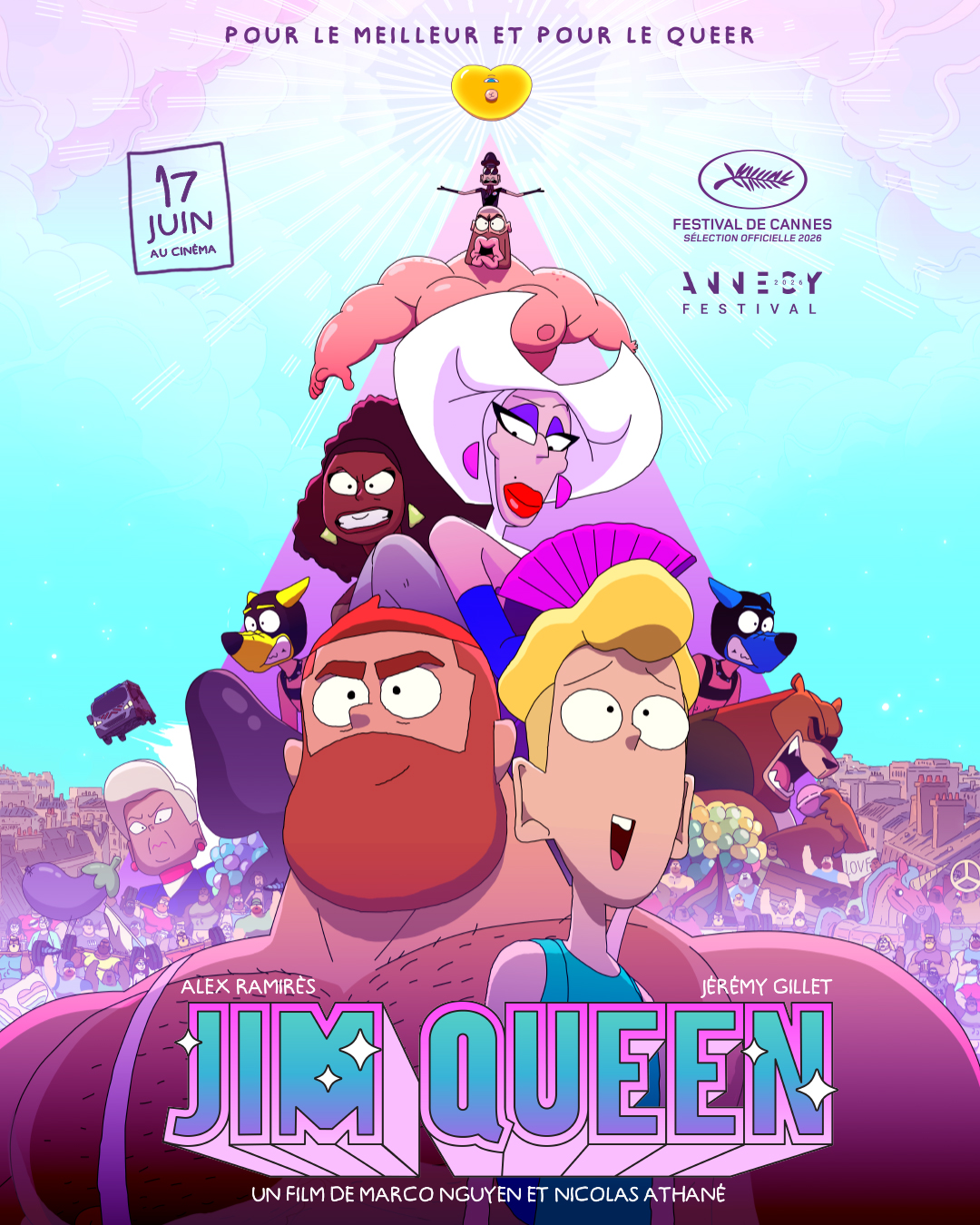 Ciné-Queer : JIM QUEEN jeudi 26 juin au cinéma Le Palace : Séance spéciale du dessin animé le plus délirant du moment, suivie d'un échange avec l'association LGBTQIA+ Autre Regard